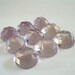 Semi Precious Cabochons Pink Amethyst Rose Cut 8mm FOR TWO