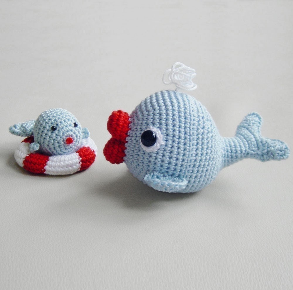 Amigurumi Crochet Pattern - Whales Set