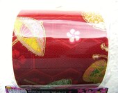 Japanese Fabric Cloth Tape Flower Umbrella Red