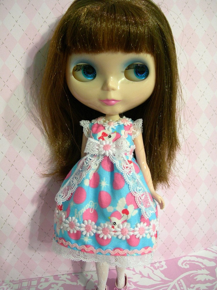 SALE Blythe Pullip Poodle Dress Lolita Cute Japan Kawaii