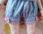 Leekeworld Art Body Sized Fairy Kei Bloomers Blue and Pink Cute Lolita BJD Doll MSD