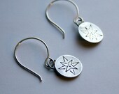 Winter Flower - Earrings - Oxidized