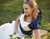 Arabella Victorian Bridal Wedding Jacket Overcoat - Custom Made to Order Wedding Dress Accessory