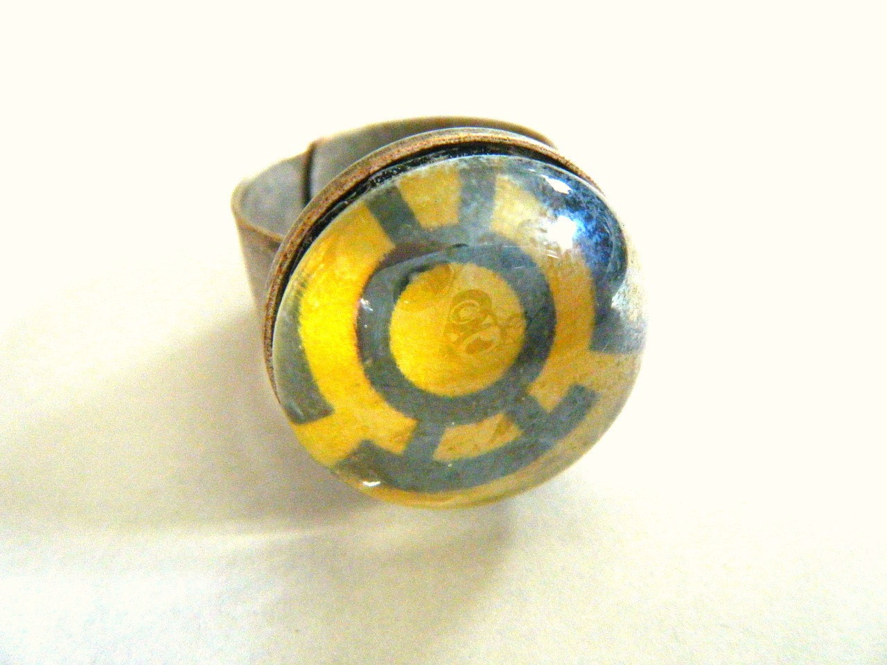 Lantern Corps comic book inspired  rings YELLOW