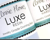 Liquid Resin. LUXE Doming Epoxy Resin. Jewelry Grade. Non-toxic Clear Epoxy Resin Kit. 8oz bottles.