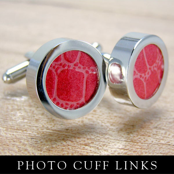 Customizable CuffLinks for Men. Photo Jewelry Making Cuff Links. Create Your Own custom Cuff Links.