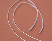 Hammered sterling silver tear-drop hoop