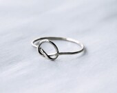 Thread of Silver Knot ring