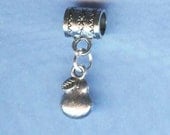 Silver Pear Fruit Lrg Hole Bead Fits All European  Style Add a Bead Charm Bracelet Jewelry Pnd-G32