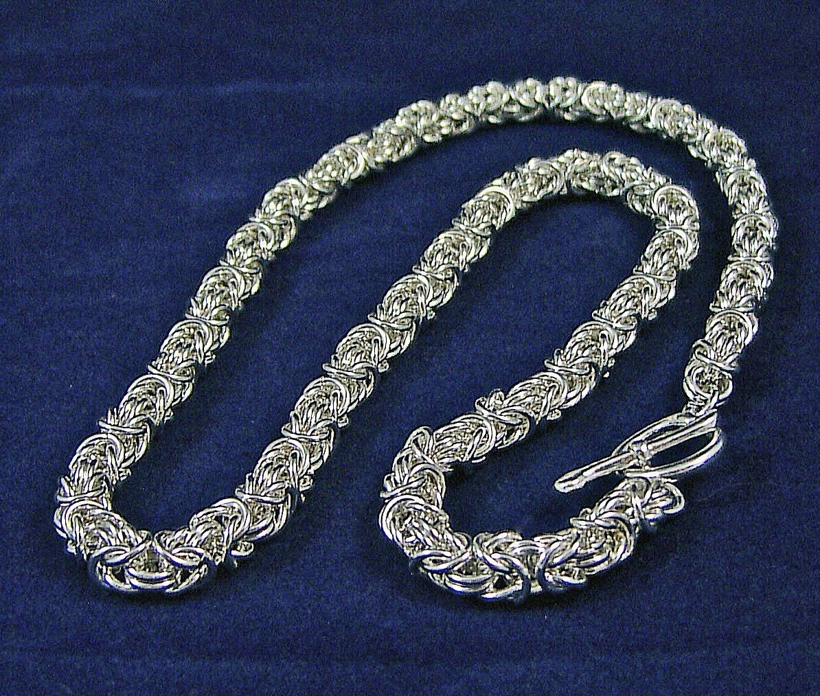 Sterling Silver Byzantine Chainmaille Necklace