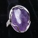 Amethsyt and Sterling Ring