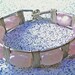 Rose Quartz and Sterling Silver Bangle
