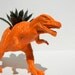 Dinosaur Planter Bright Orange for Succulent Plants Allosaurus