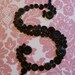 Baby Nursery Button Monogram Letter Wall Art on 10"x10" Canvas -- by Letter Perfect Designs