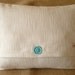 Personalized Button Monogram Pillow -- Your Choice of Button Color -- 12x16 (insert Included)