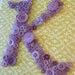 Baby Nursery Lavender Button Monogram on 8"x10" Canvas -- Your Choice of Fabric -- by Letter Perfect Designs