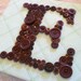 Baby Boy Nursery Wall Art, Children Wall Art, Chocolate Brown Button Letter on Canvas, Personalized Letter Art, Unique Baby Shower Gift