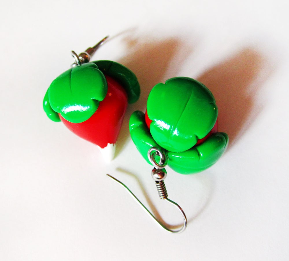 Harry Potter Luna Lovegood Radish Earrings