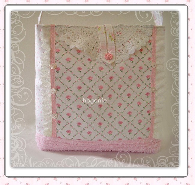 LAURA ASHLEY FABRIC CHENILLE DIAPER BAG hoganfe, VINTAGE TICKING
