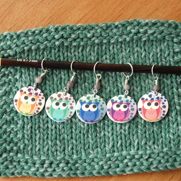 SET Fun Owl Stitch Markers
