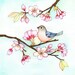 Print wall art, Art giclee print, Cherry Blossoms