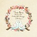 Lovebirds Print, watercolor painting, house warming gifts, true love never dies, inspirational quote
