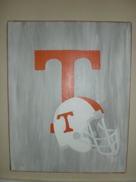 Handpainted Football Team Canvas