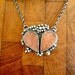 Reserved................a Chuisle mo Chroi, druzy, heart pendant, sterling, 18 karat gold, Pendant