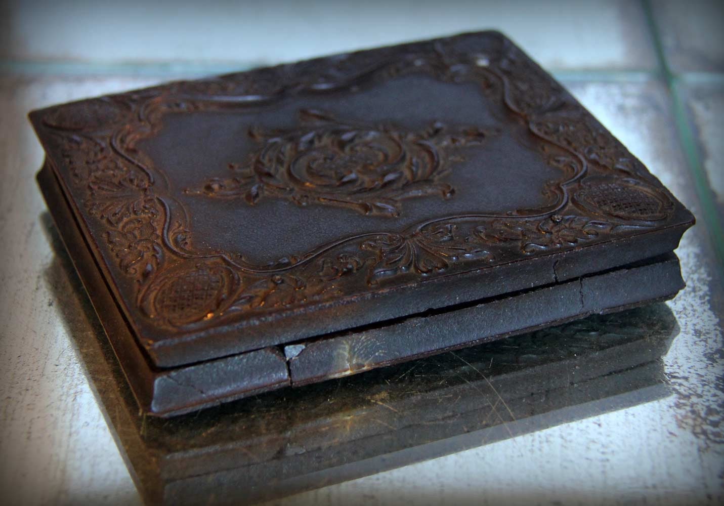 Rare Antique Quarter Plate (1/4 Plate) Littlefield, Parsons & Co. Union Case for Daguerrotype, Ambrotype, Tintype 1850s 1860s