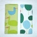 Reversible Car Seat Strap Covers -  Red Letter Day Ducks and Trees - extremely limited