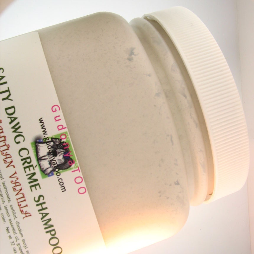 32 oz Vat ---gudonya salty DAWG Cream Shampoo (tm) Pick Your Scent --- vegan ---
