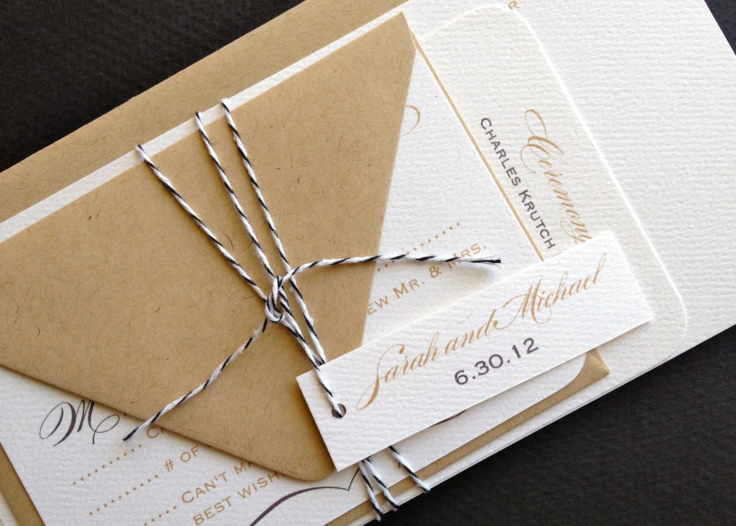 TWINE COLLECTION- Deposit, Love Always, in khaki
