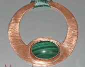M-ixes OOAK Necklace -Malachite and Copper-