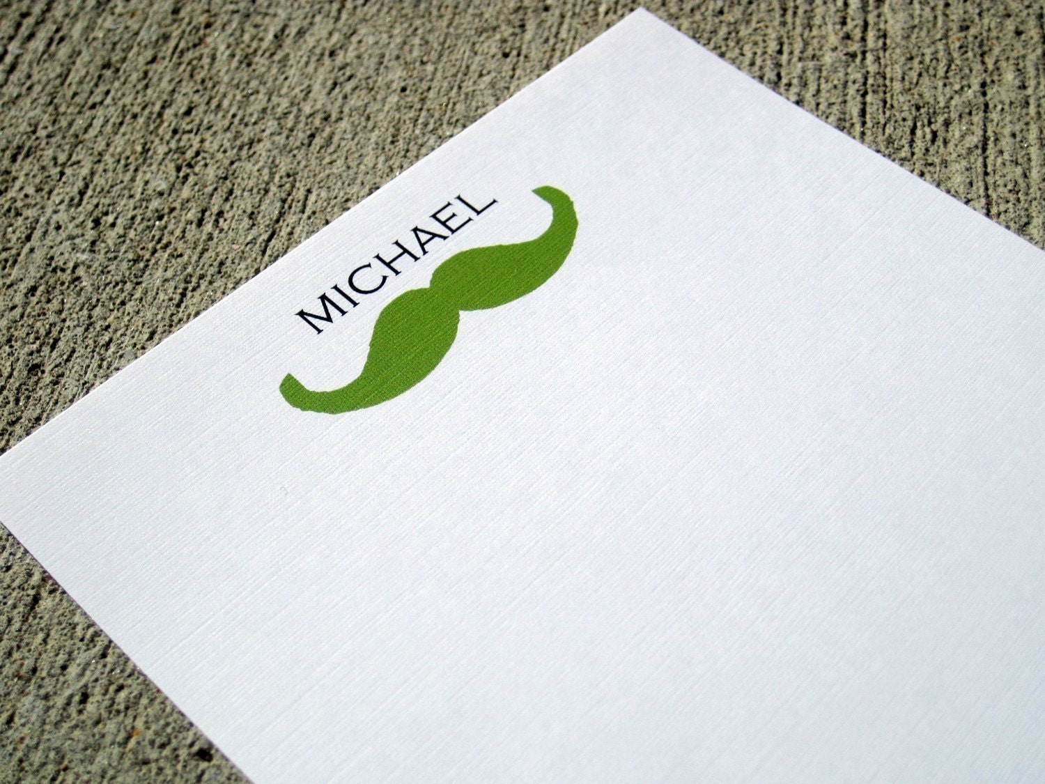 Mustache Personalized Notepads - Set of 2