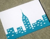 NYC, Chicago, Seattle, Boston, Minneapolis or Calgary Skyline Art Print 8x10