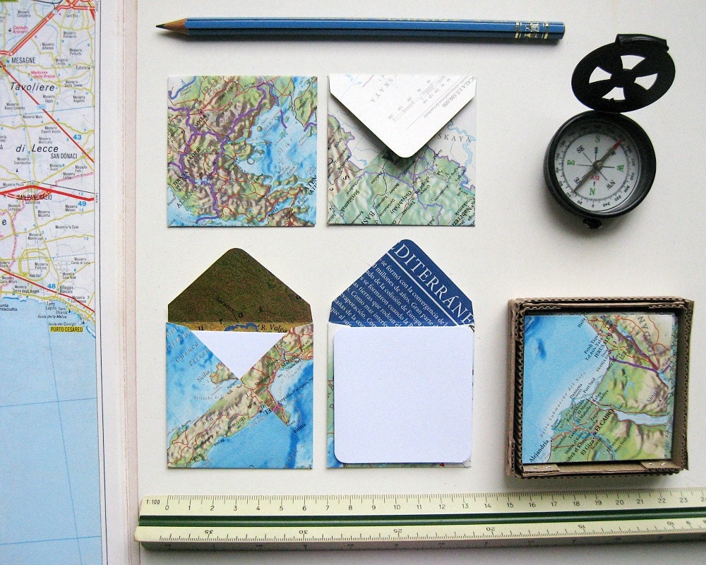 World Map - Mini Stationery Set