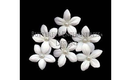 Bridal Hair Accessories, Bridal Hair Flowers, Wedding Hair Pins - 6 Pearl Pale Ivory Stephanotis Bridal Hair Pins