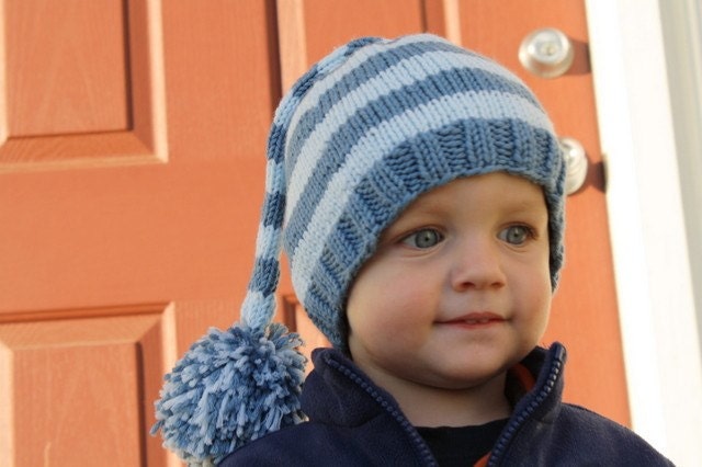 PDF Pattern for Hand Knit Stocking Hat Baby to Child (21)