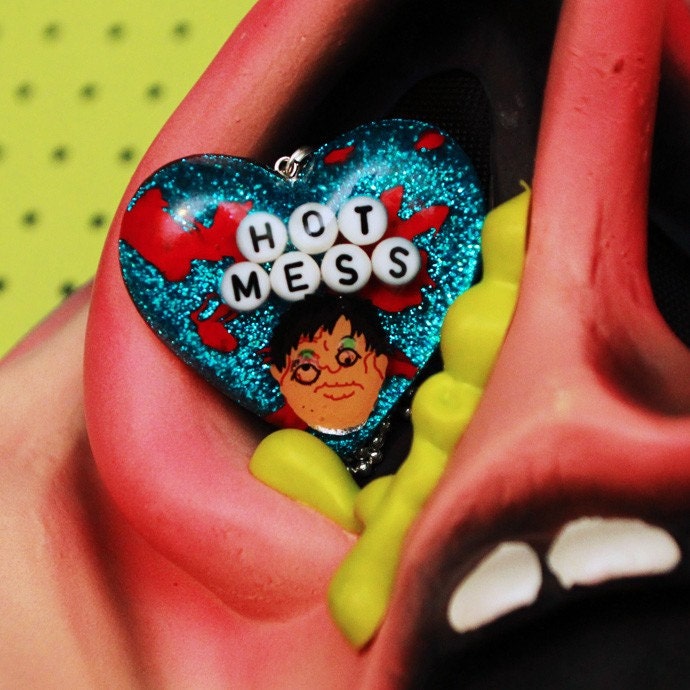 HOT MESS - Ugly Resin Necklace 