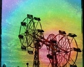 Sky Wheel - Fine-Art Carnival Ride Print - 8x8