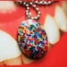 Sweet Tooth - Rainbow Candy Sprinkles Resin Necklace