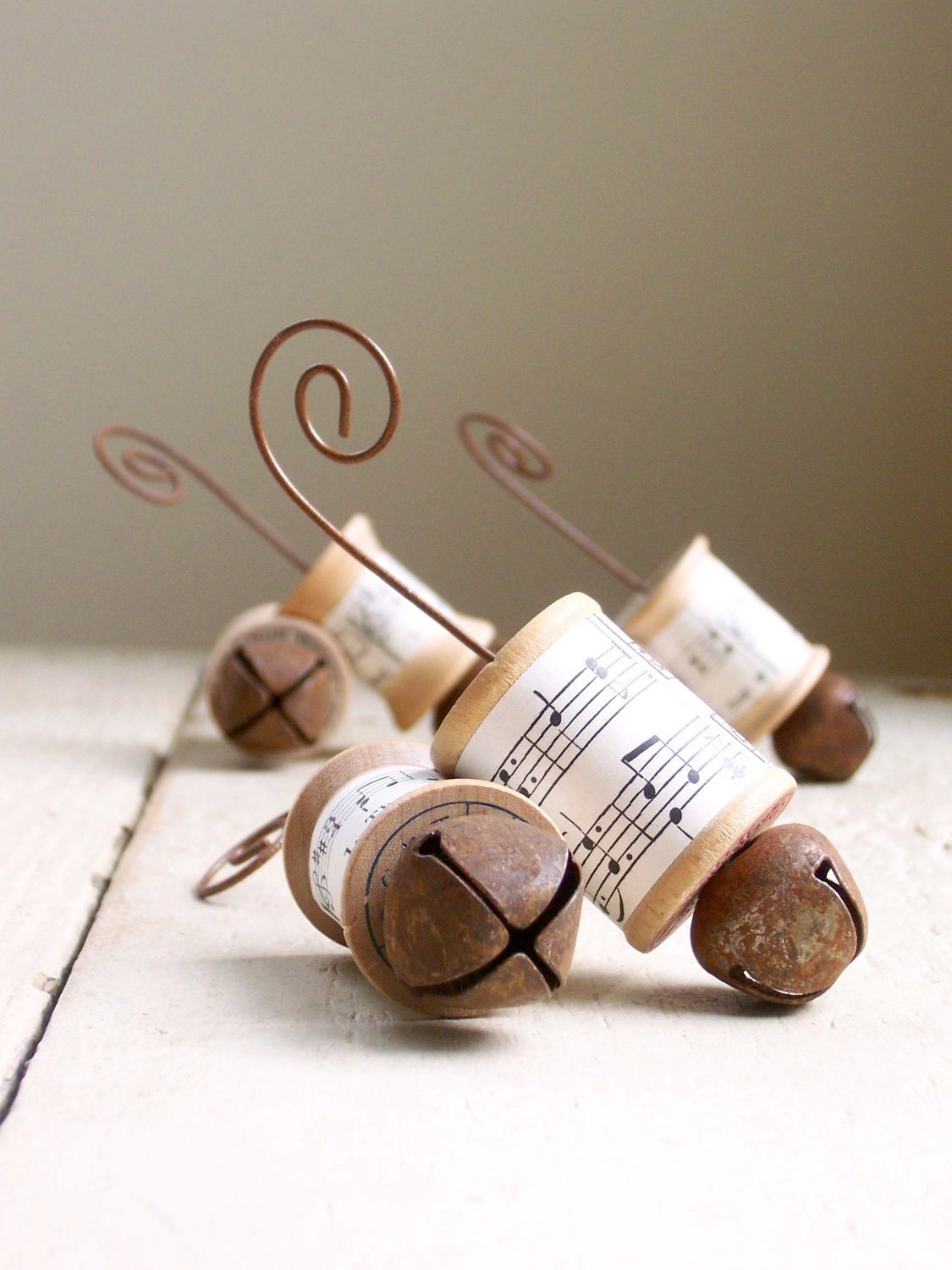 Vintage Spool Ornaments - Set of Six