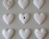 porcelain heart heirloom -  framed heart-ART nr 9 - Textured love