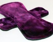 10 Inch Huckleberry Minky Cloth Pad with Fleece back - Wide Width
