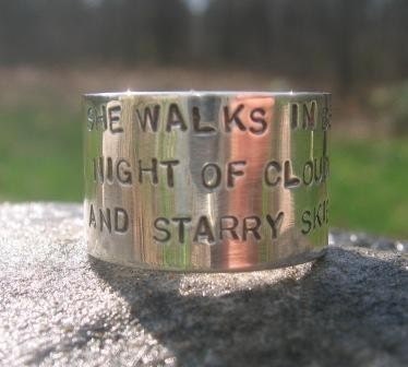 Wide Inscribed Sterling Silver Ring . up to 3 lines of personalized inscription . order in your size