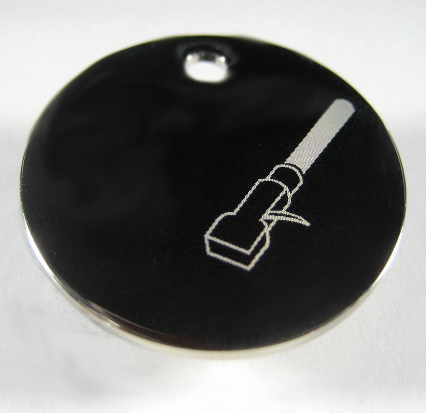 Spin Me Round -Engraved Silver Pendant