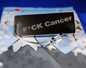 F Cancer - Keychain / Pendant /  Charm N004-009c CHARITY