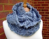 Made to Order / Beautiful and soft ice blue moonglow cowl or mobius