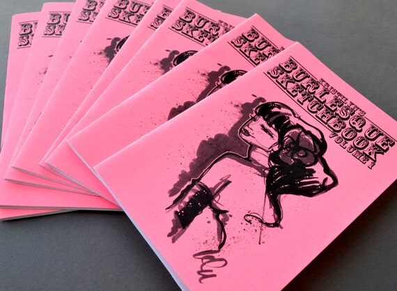 Mature Art Zine - Burlesque Sketchbook Volume 1 - 1 LEFT