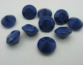 10 Vintage Lucite Blue Marbled Gem Jewels KK4